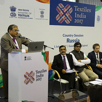 National Textile Corporation Limited participated in the country session for Russia during the program organized for different countries in the mega exhibition Textiles India 2017. 